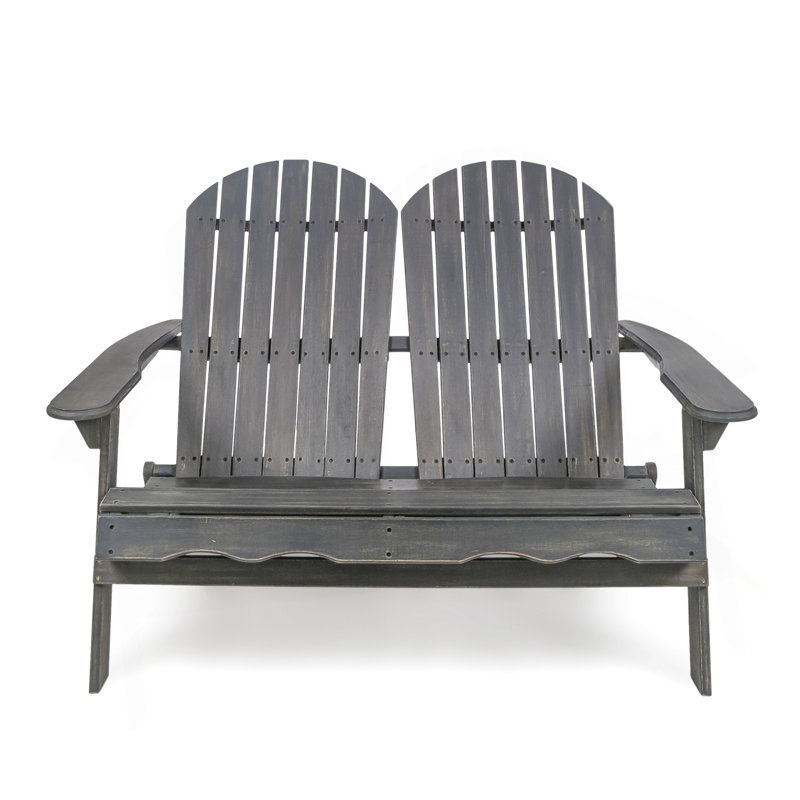  Malibu Adirondack Loveseat, Black