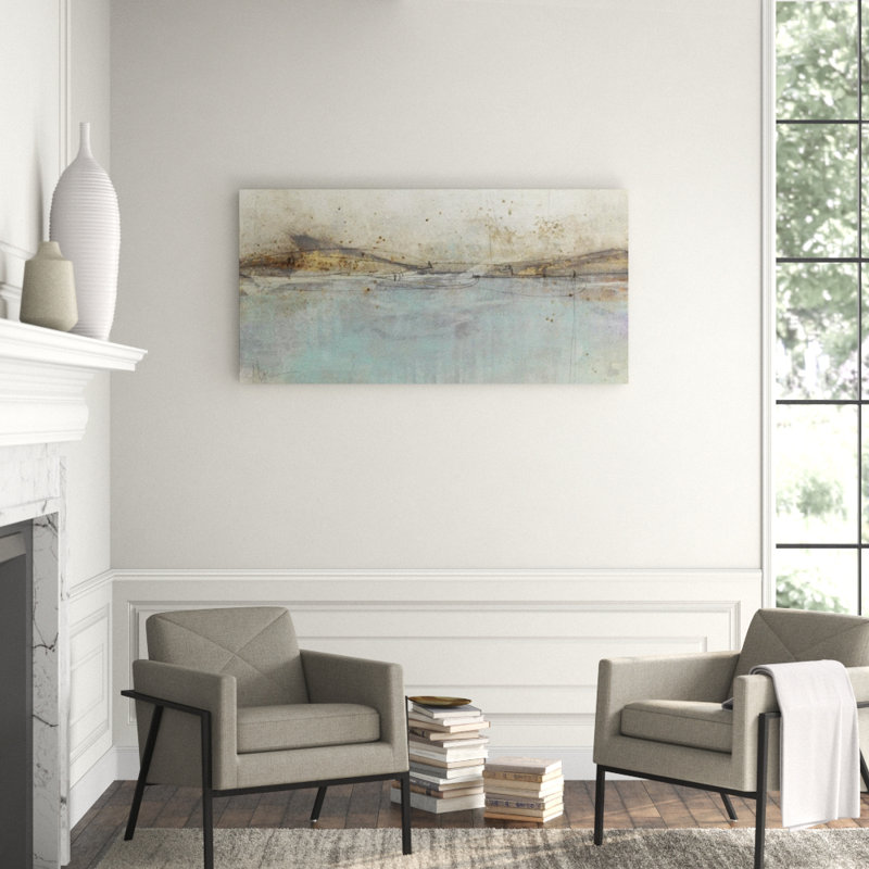 Wave Break II Print by Maeve Harris, Hand Embellished, 30" H x 60" W
