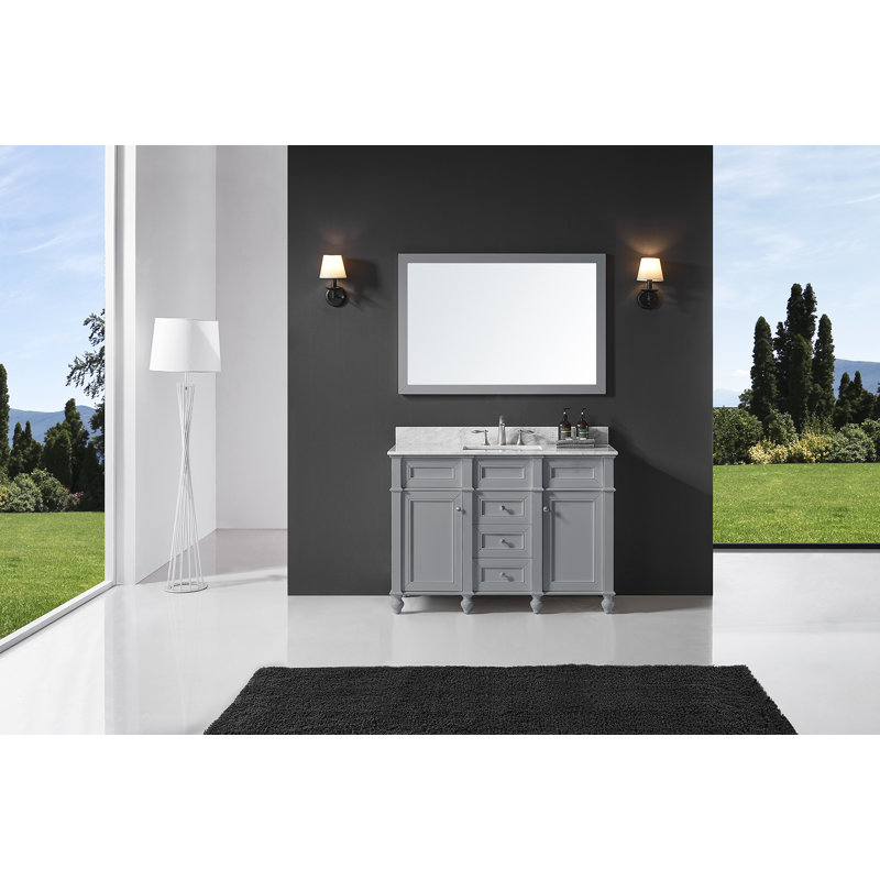 Ensemble de meuble-lavabo simple 48 po Pearcy, Gris taupe