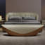 Banc rembourré en microfibre de cuir