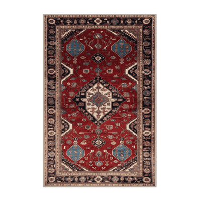 Tapis brun lavable à la machine