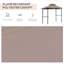 Abri de barbecue avec double toit, auvent extérieur pour barbecue-128771230