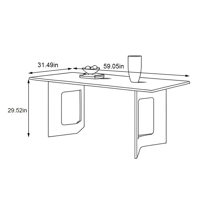 Gabino, 29.52"H x 59.05"L x 31.49"W