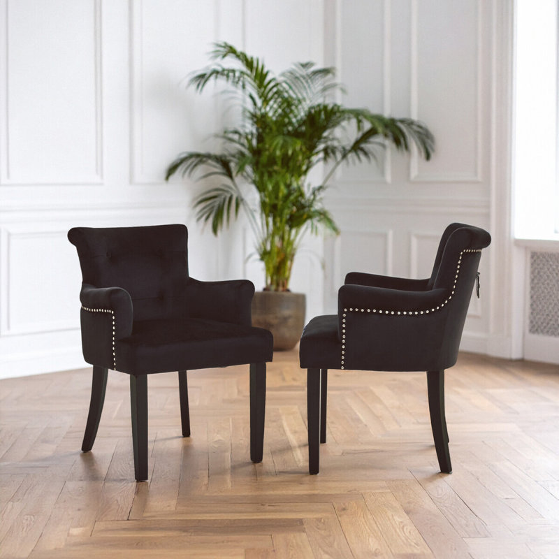 Durrant Upholstered Armchair, Black