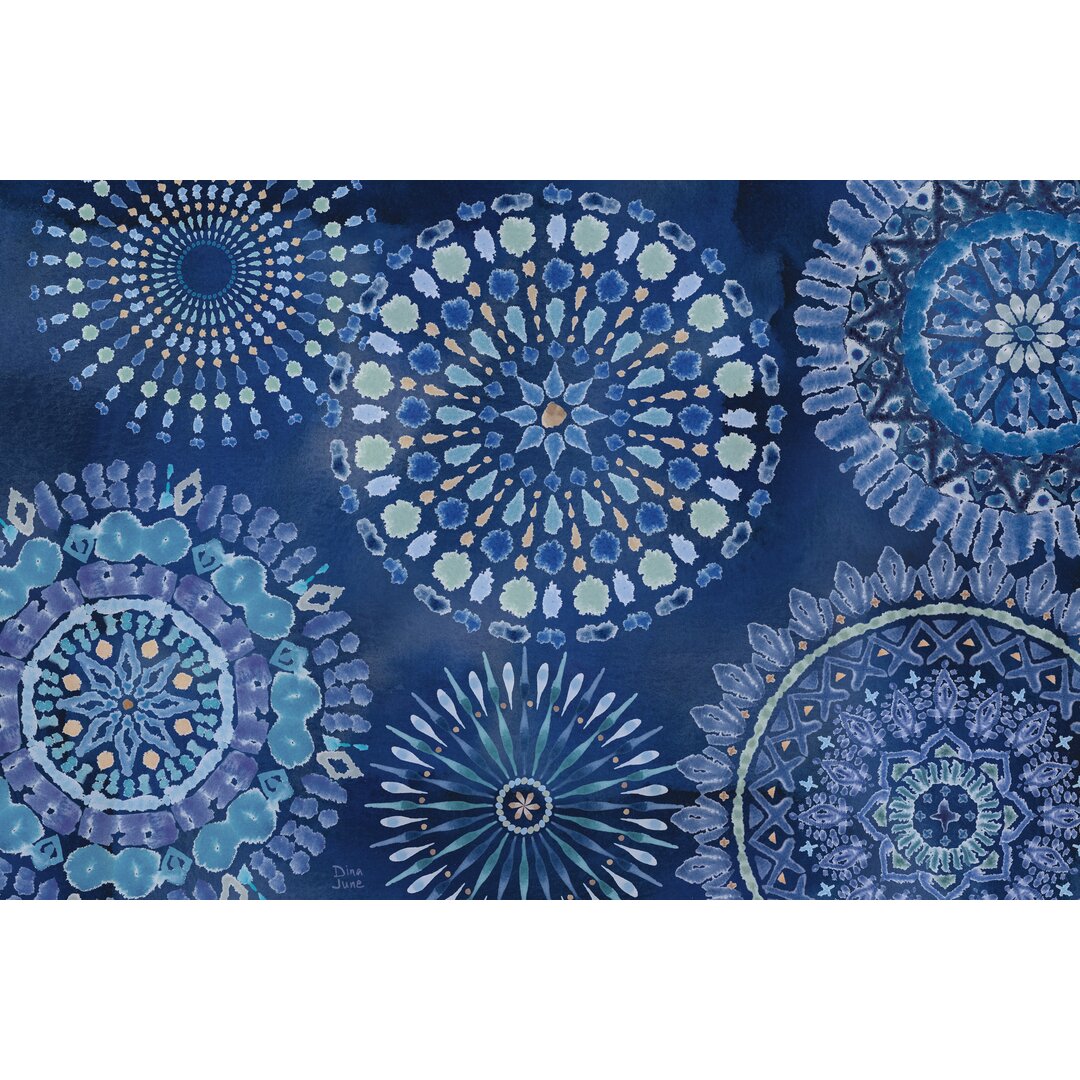 Leinwandbild Indigo Splash XI von Dina June