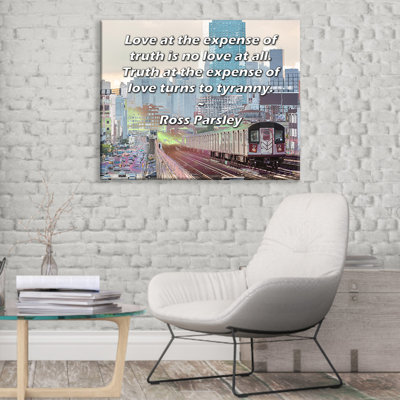ArtsyQuotes Gallery Wrapped Canvas By Ross Parsley: "Love at the expense of truth is no love at all. Truth at the expense of love turns to tyranny."