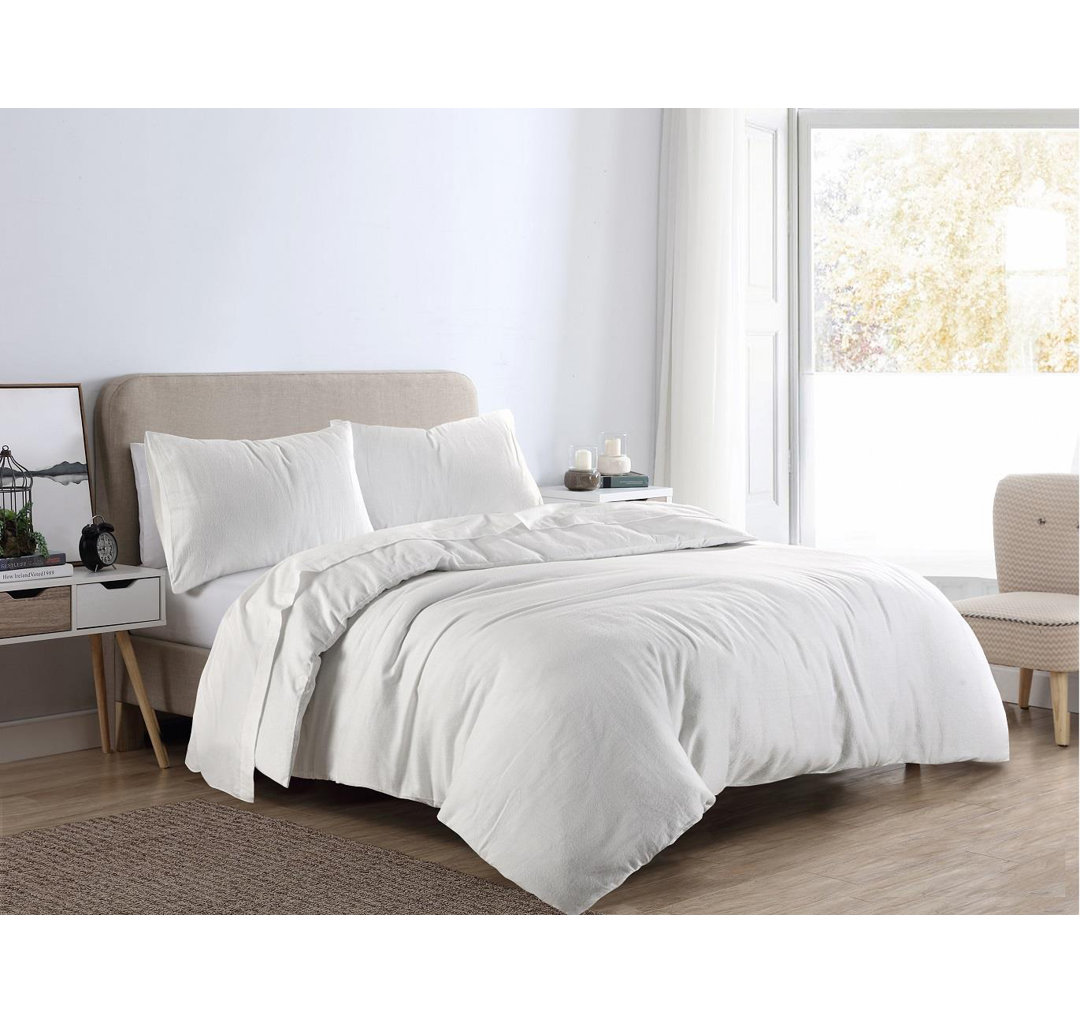 Cotton Flannel Duvet Cover Set