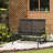 Patio 2-Person Wicker Glider Bench Rocking Chair, Outdoor All-Hand Woven PE Rattan Loveseat W/ Ergonomic Design Rocking System For Patio, Garden, Porch, Lawn