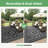Shimeek Reversible Outdoor Mat, Waterproof Plastic Outdoor Mat, Black&Grey,Rectangle 6' x 9'-2146437189-2122151122