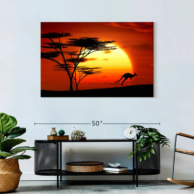 Alvord Kangaroo Sunset Hop, 30" H x 45" W