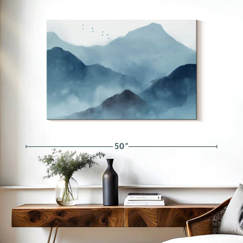 Alvord Abstract Mountain Range, 26" H x 39" W