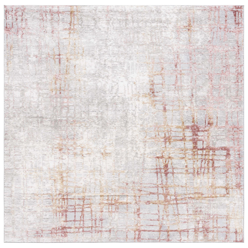 Milstein 500 Performance Geometric Rug, Square 6'7"
