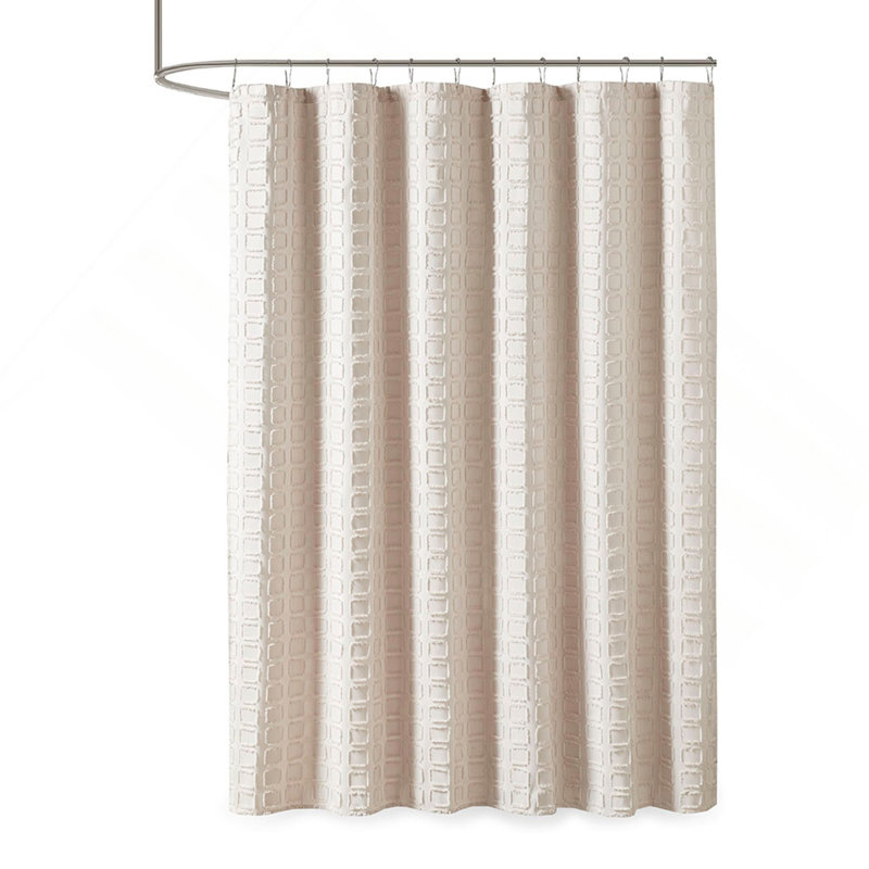 Rideau de douche uni tissé, Sable