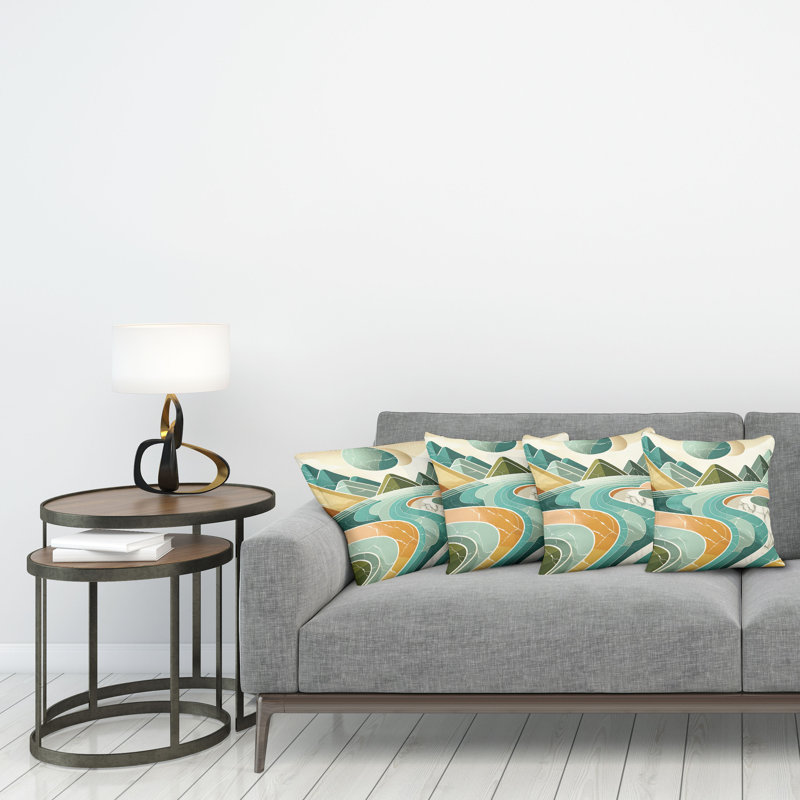 Fabric Reversible Throw Pillow, 20"H x 20"W