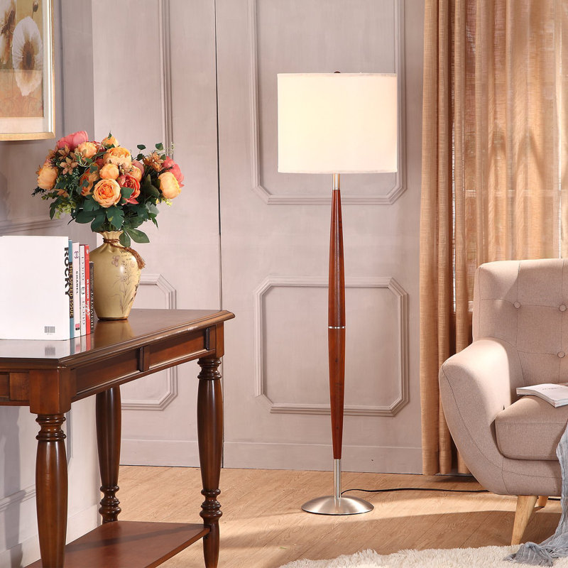 Lucas 61 in. Mid-Century Modern LED Energy Efficient Floor Lamp