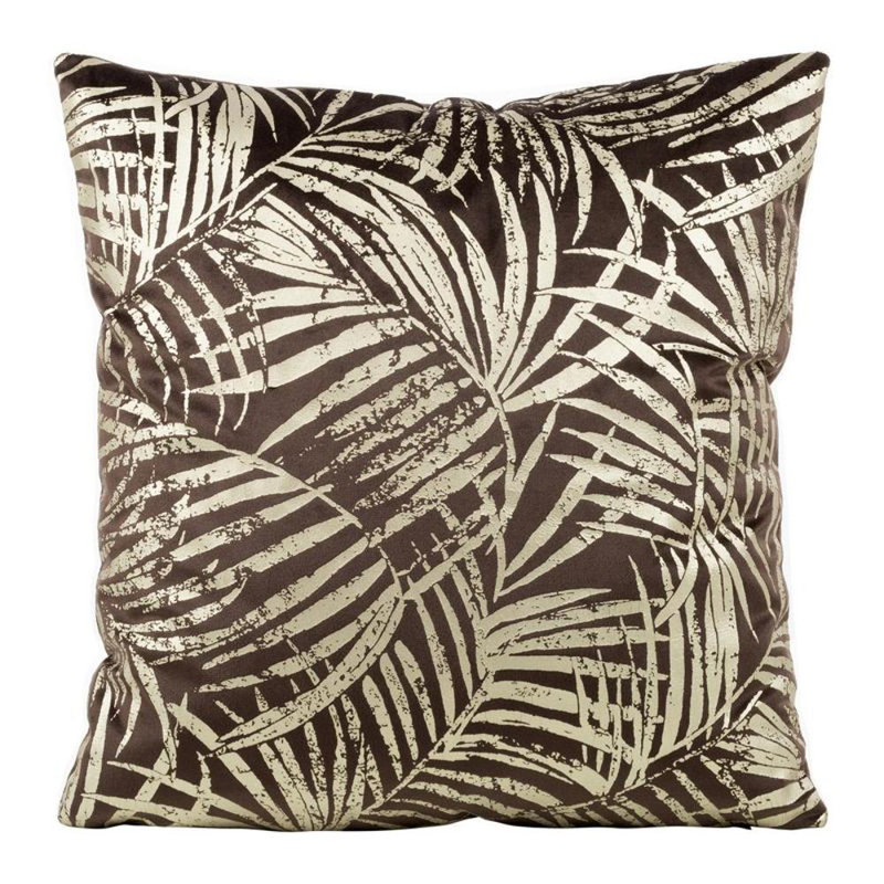 Microfiber Square Pillow Case, Brown