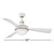 Burghard 50'' 3 Blade Ceiling Fan with LED Light Kit
