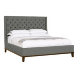 Michael Weiss California King Tufted Upholstered Panel Bed