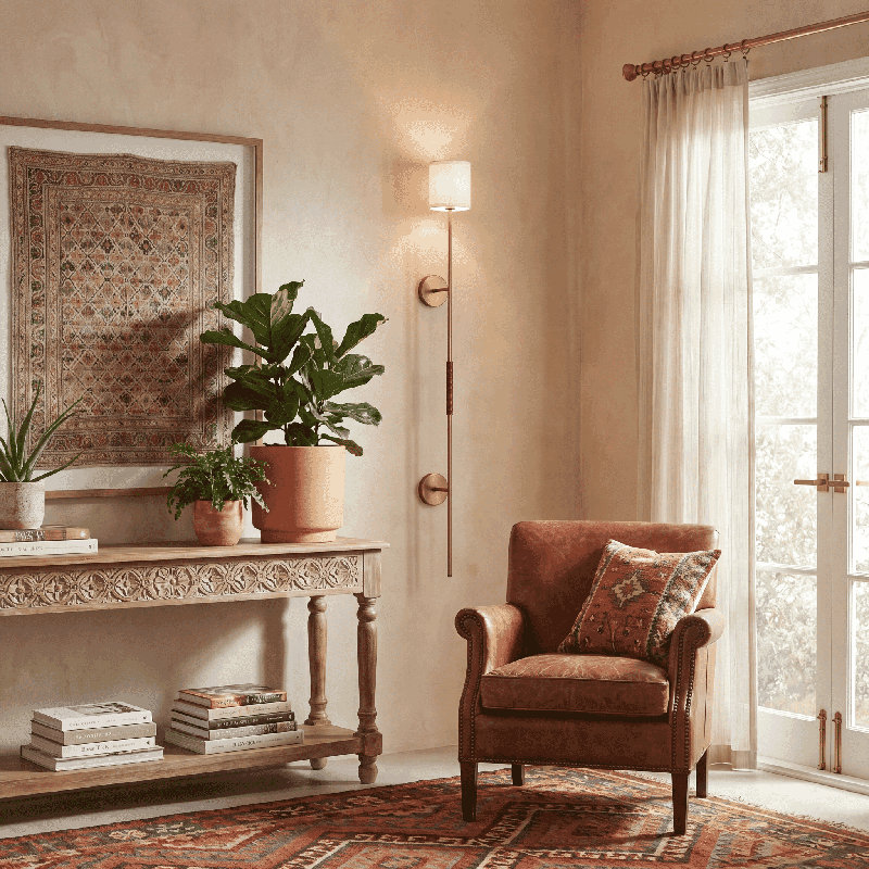 Rudman 1 - Light Dimmable Brass Wallchiere