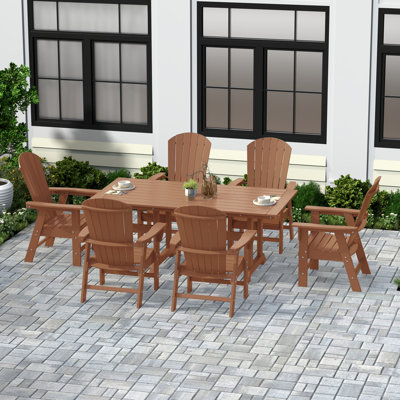 Geoff 7-Piece Outdoor All Weather Poly Dining Set