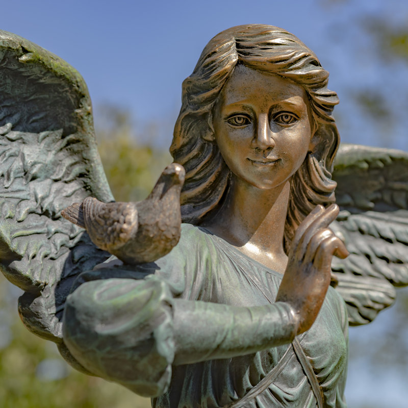 Statue de jardin mariangélique en magnésium, Bronze
