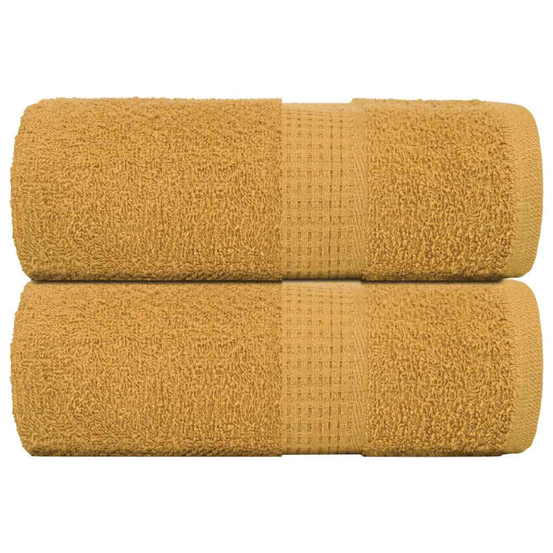 Ressa 100% Cotton Fingertip Towel, Gold
