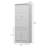 Brienne 31.5'' Wide 5 - Shelf Storage Cabinet