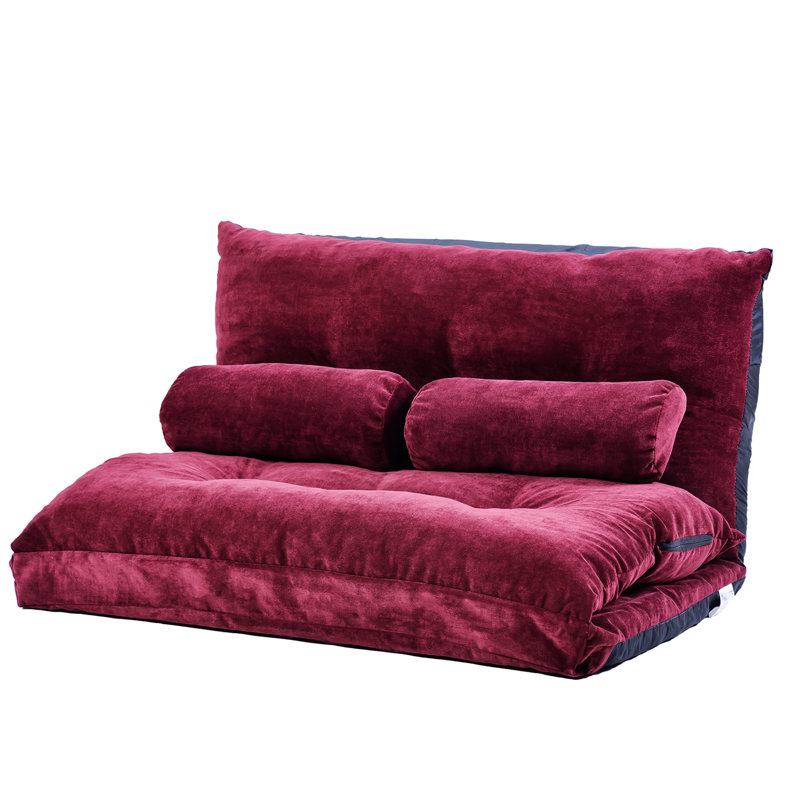 Matelas de futon Moroyola 23, Velours bourgogne