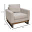 Fauteuil d'appoint Bery, bois de pin massif, polyester-110521731-110521733