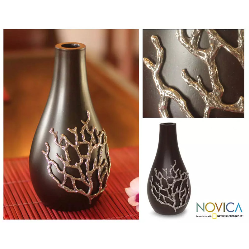 Orozco Handmade Wood Table Vase