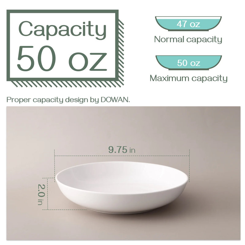 4 Piece Pasta Bowl Set