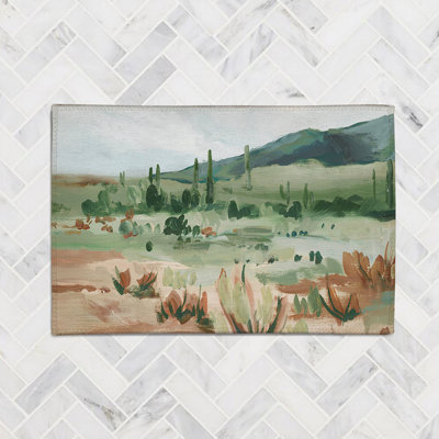 Tapis décoratif en chenille Cactus Field