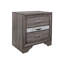 Table de chevet Sparkle Grey avec 3 tiroirs spacieux - Pièce de mobilier moderne pour le bureau