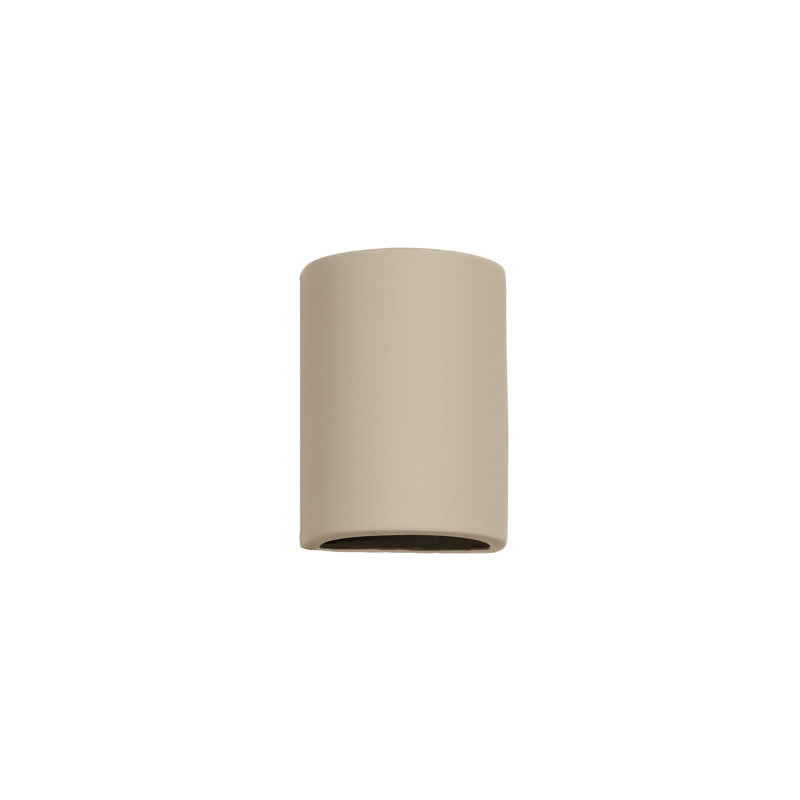 Lampe murale d'extérieur en céramique Charny, ampoule DEL incluse, Peuplier, H 8,5 po x l 6,5 po x P 4,5 po, 1-Pack