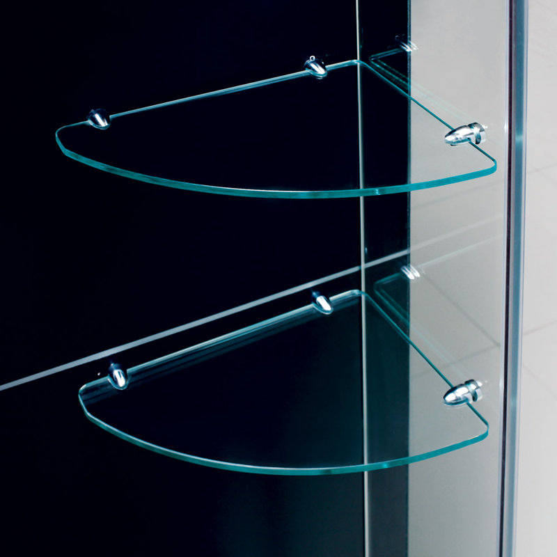 Unidoor 61" Frameless Hinged Shower Door with ClearMax Technology