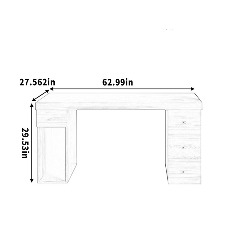 Howze, 29.53" H x 62.99" W x 27.56" D