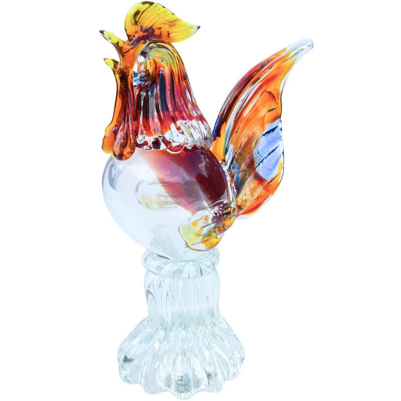 Alfredo Barbini Murano Roaster Figurine