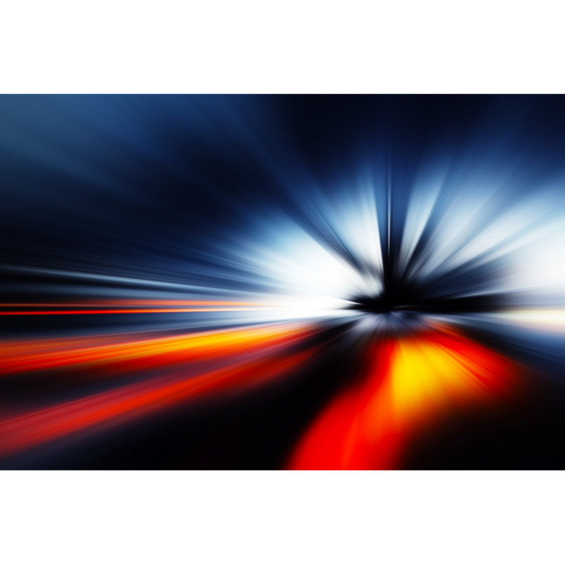 Aremllini Rays Of Colourful Light - Wrapped Canvas Print, 30cm H x 46cm W x 3.8cm D