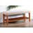 Charla Light Gray Fabric & Oak Finish Bench-446142591