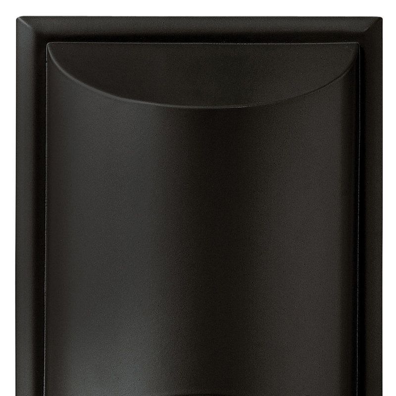 Cascade Outdoor Flush Mount, Satin Black, MED
