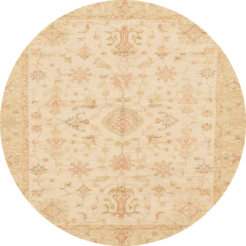 Abstract Indoor Rug, Round 7'