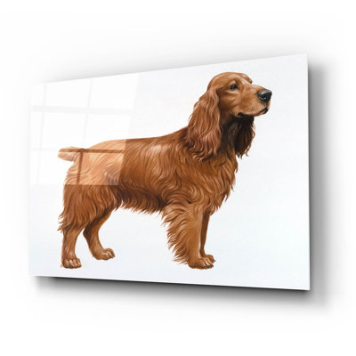 «Cocker Spaniel» par Harro Maass, Latitude Run®, art mural en verre acrylique