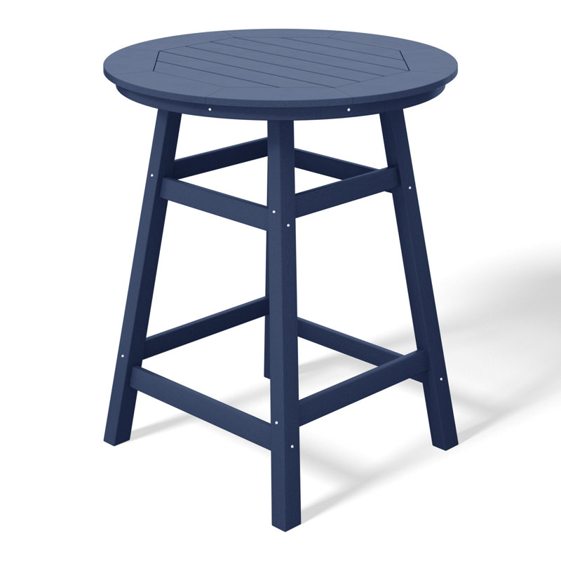 Laguna Round Outdoor Bar Table , 34.9 " W 34.9 " D, Navy