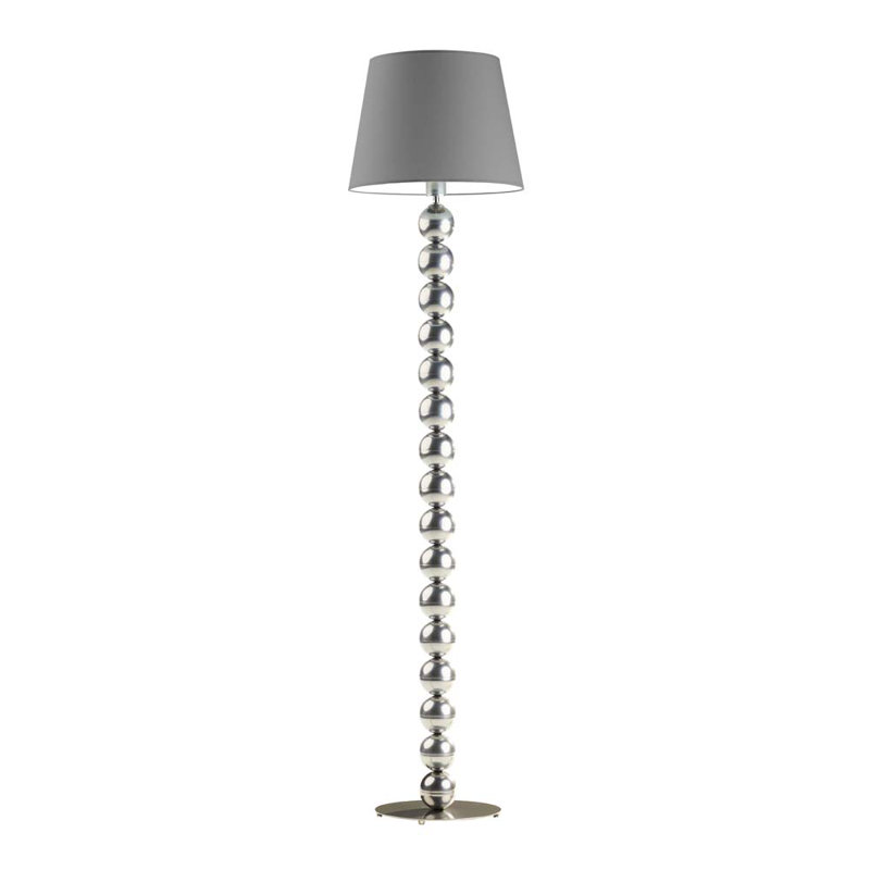 Ayanami 166cm Traditional Floor Lamp, Silver, Grey
