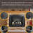 33-Inch Electric Fireplace Insert: Smokeless Firebox, Touch Panel, 1500W Heat, 4 Flame Colors, Adjustable Brightness/Speed, /Ul , 5000 /H, 400 Sq. Ft. Heat Range, 2 Installation Options, Realistic 3D