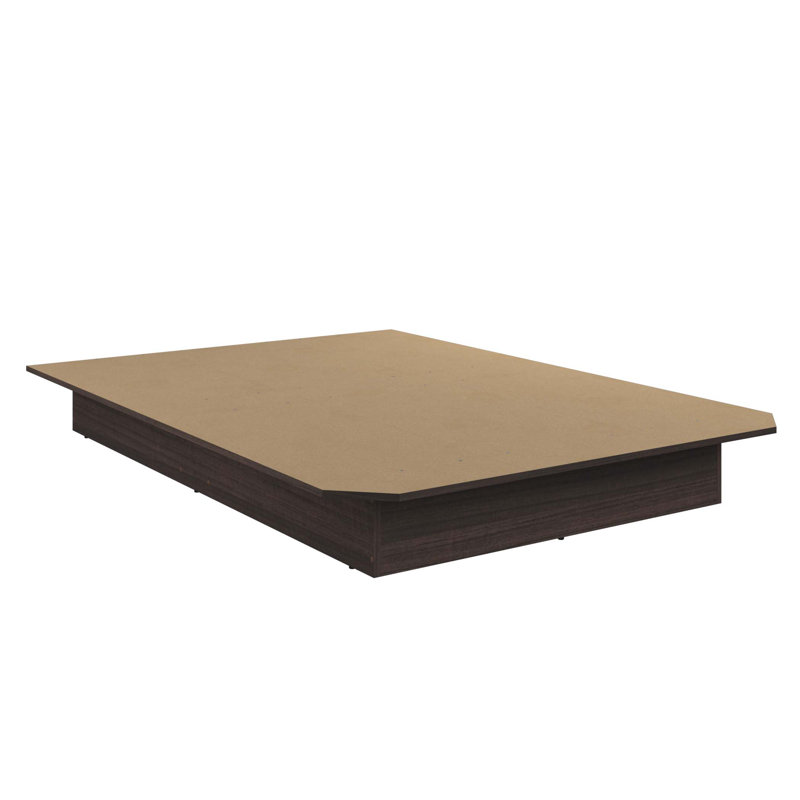 Suad Platform Bed - Easy Assembly, No Box Spring Required, Full, Walnut