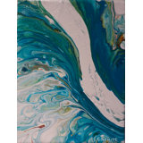'Alluvium' - Wrapped canvas Painting Print