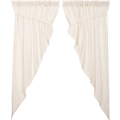 Paire de rideaux semi-transparents avec passe-tringle Clare