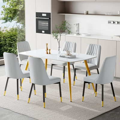 Marble Top Dining Set