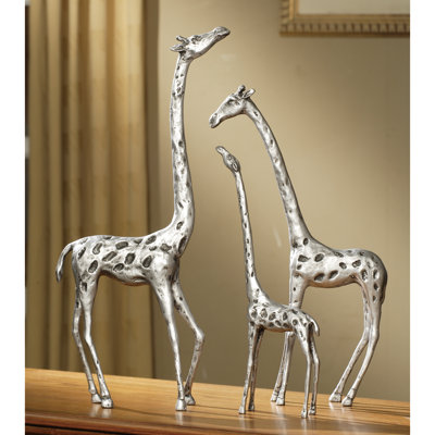 3 Piece Giraffe Family Figurine Set